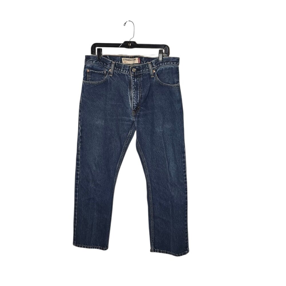 Levi's 505 Straight Leg Jeans Men's 34x29 Medium Wash 100% Cotton Denim